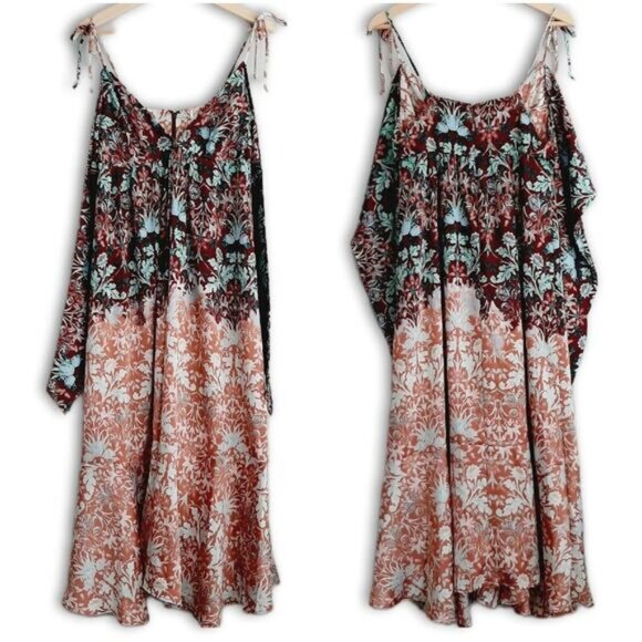 Gorgeous Free People Neutrals Floral Midi Maxi Dress Small - Picture 11 of 16